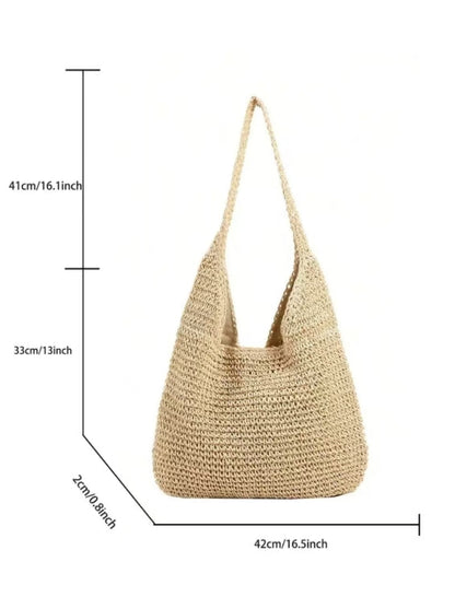 Nina Trendy Straw Shoulder Bag