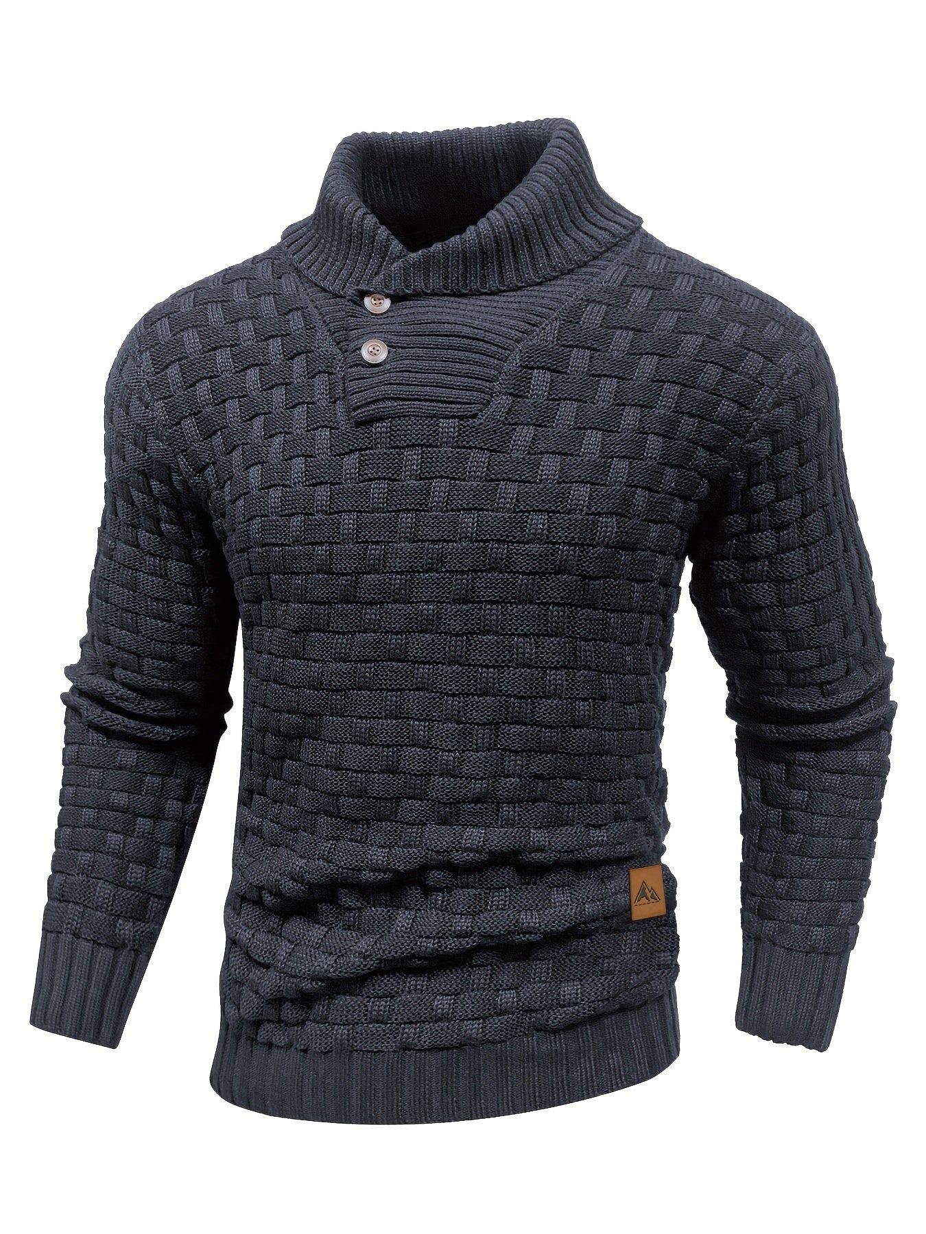 Henri Wafelpatroon Stretch Trui – Warm, Comfortabel & Stijlvol voor de Winter