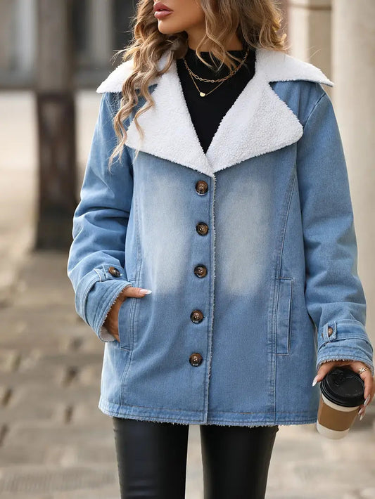 Marlowe Fleece-Lined Denim Jacket