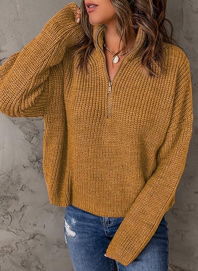 Lina V-Neck Polo Sweater