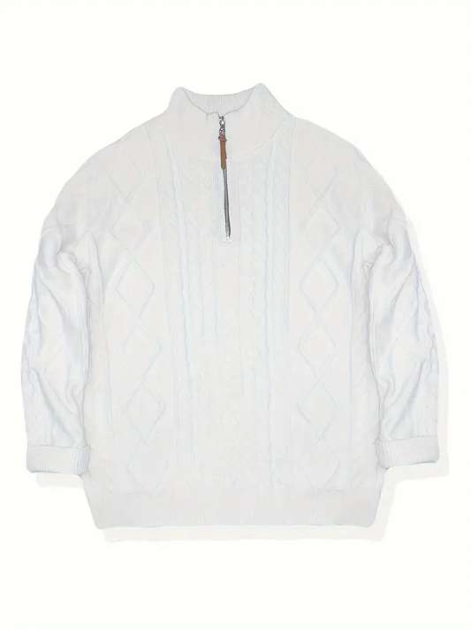 ARAN | KNIT HALF-ZIP TRUI