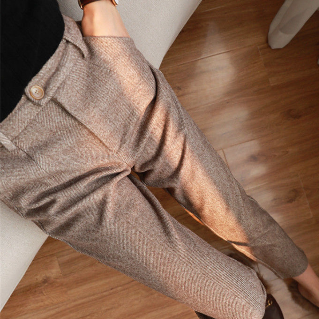 WoolEase - Elegante Wollen Broek voor Dames