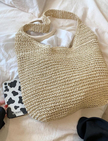 Nina Trendy Straw Shoulder Bag