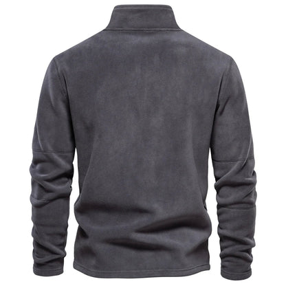 David | Warme Fleece-trui met rits